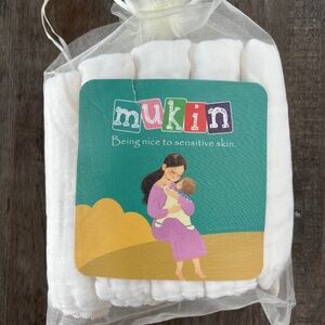 NWOT Mukin Baby Muslin Cotton Washcloths Qty 10